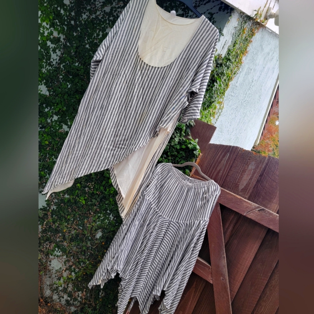 Boho Top & Skirt Set